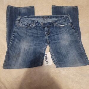 Silver Jeans Women's Straight Leg in Deep Blue 33x33